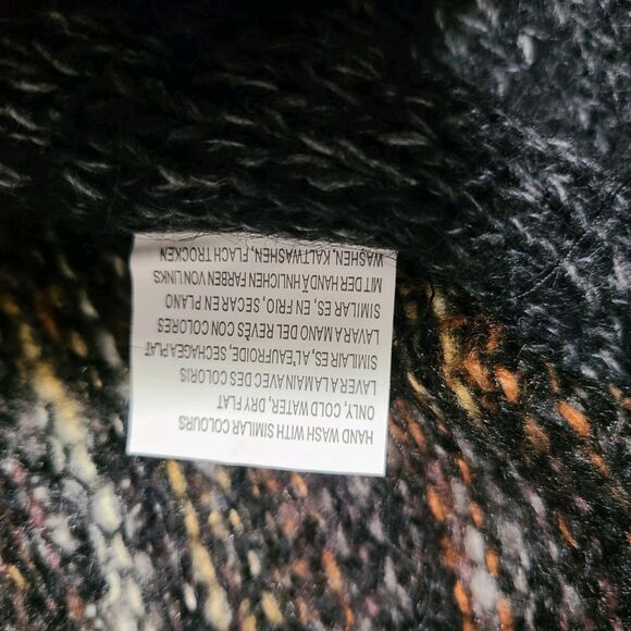 Forla Paris Cardigan Sweater Women's S Gray Mohair Wool Ruffle Bohemian Artsy - Picture 11 of 16